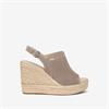 NeroGiardini Espadrille Wedge Slingback - Beige Suede